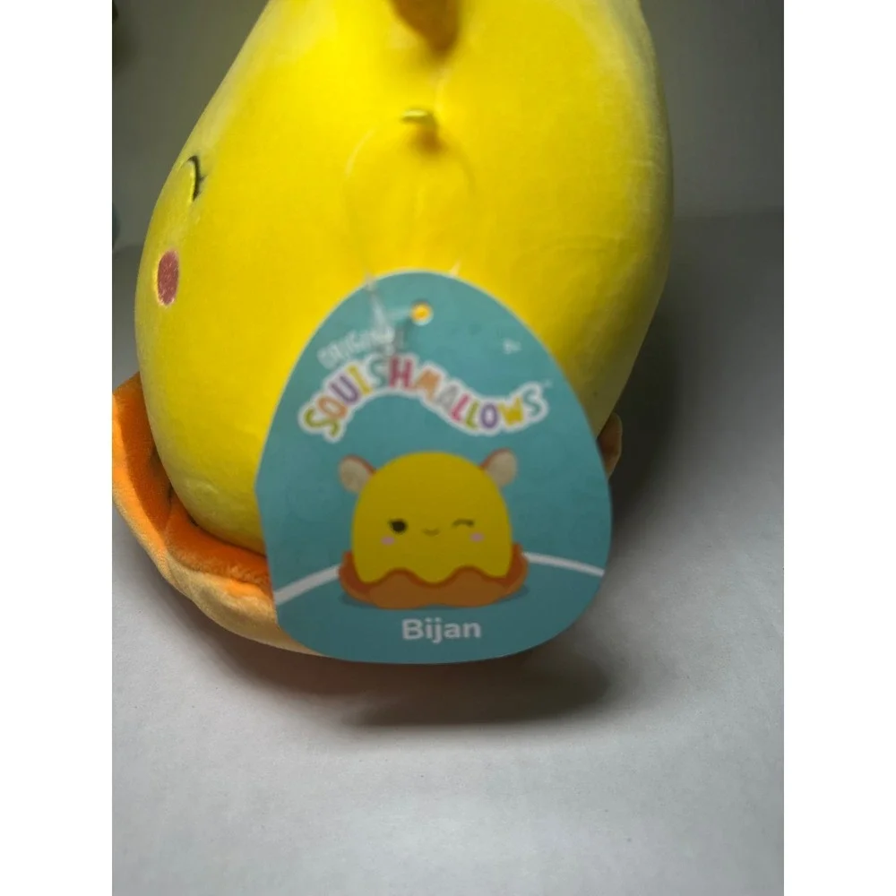Squishmallows 7 Inch Bijan the Yellow Dumbo Octopus Plush Stuffed Animal NWT